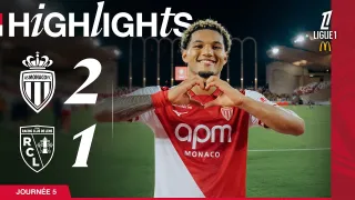 AS Monaco FC 2 - 1 Racing Club de Lens highlights