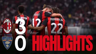 AC Milan 3 - 0 US Lecce highlights