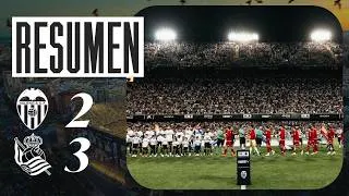 Valencia CF 2 - 3 Real Sociedad de Fútbol highlights