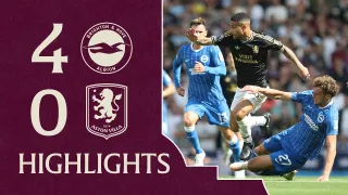 Brighton & Hove Albion FC 4 - 0 Aston Villa FC highlights