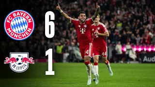 FC Bayern München 6 - 1 RB Leipzig highlights