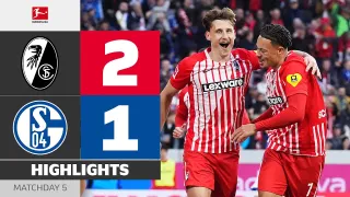 SC Freiburg 2 - 1 FC Schalke 04 highlights