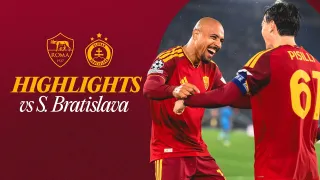 AS Roma 4 - 0 ŠK Slovan Bratislava highlights