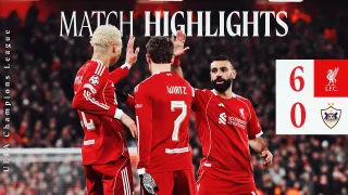 Liverpool FC 6 - 0 Qarabağ Ağdam FK highlights