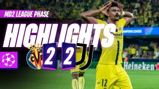 Villarreal CF 2 - 2 Juventus FC highlights