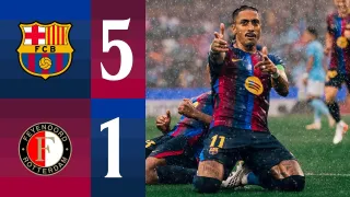 FC Barcelona 5 - 1 Feyenoord Rotterdam highlights