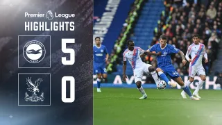Brighton & Hove Albion FC 5 - 0 Crystal Palace FC highlights