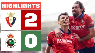 CA Osasuna 2 - 0 Real Racing Club de Santander highlights