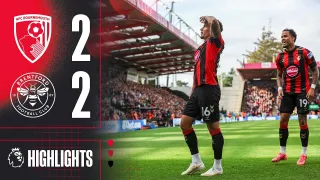AFC Bournemouth 2 - 2 Brentford FC highlights