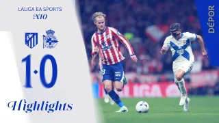 Club Atlético de Madrid 1 - 0 RC Deportivo La Coruña highlights