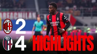 AC Milan 2 - 4 Bologna FC 1909 highlights
